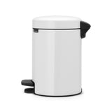 NewIcon Pedal Bin White 5 Litre - Minimax