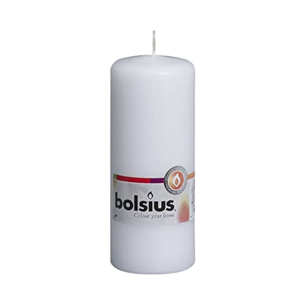 Pillar Candle White 12x6cm - Minimax