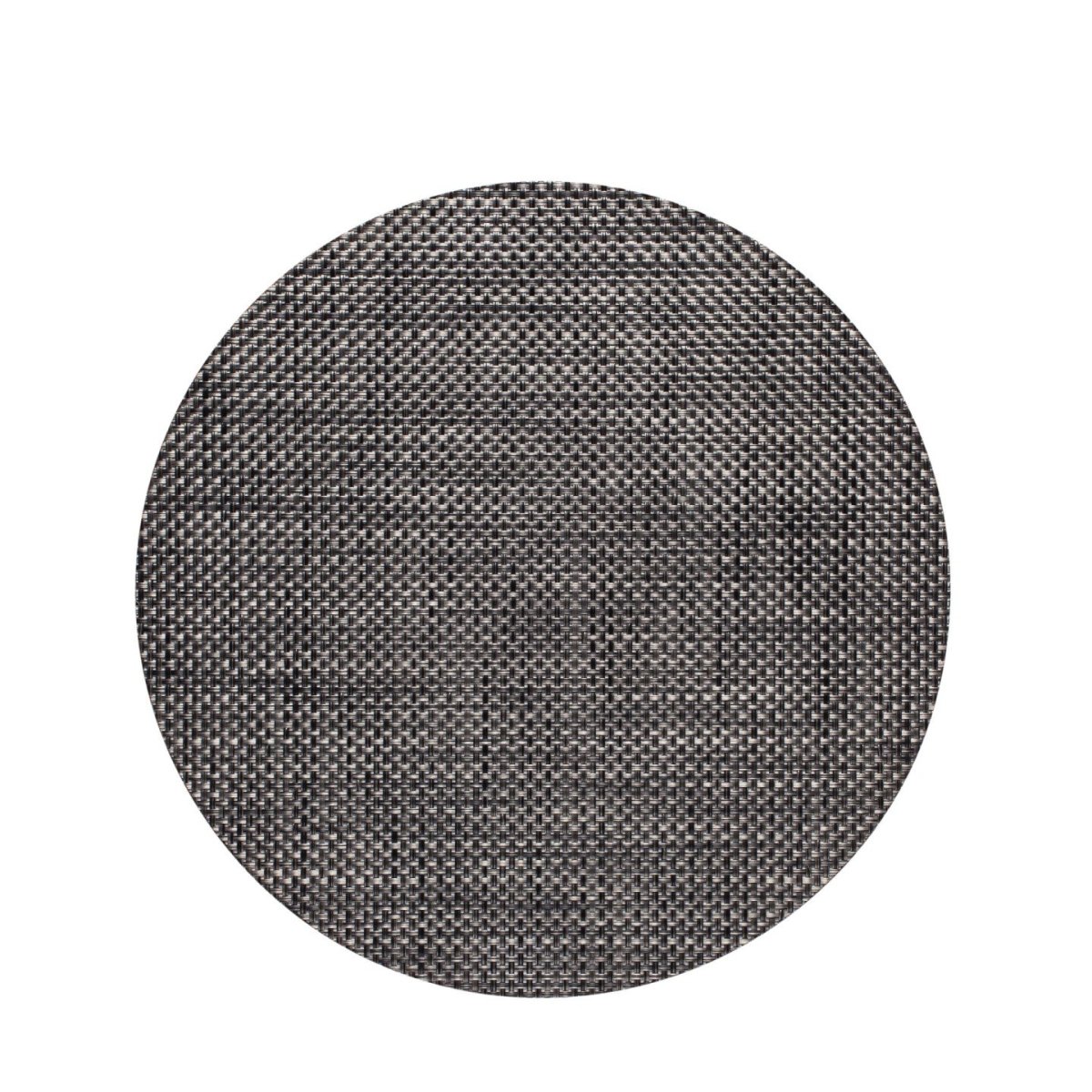 Placemat Round Basketweave - Carbon - Minimax