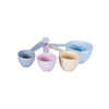 Ribbed Measuring Cups Pastel Set of 4 - Minimax