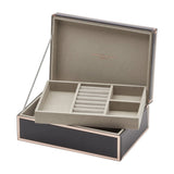 One Six Eight London Sara Jewellery Box Black Large | Minimax