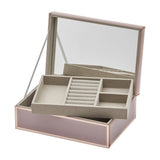 One Six Eight London Sara Jewellery Box Dusty Rose Large | Minimax