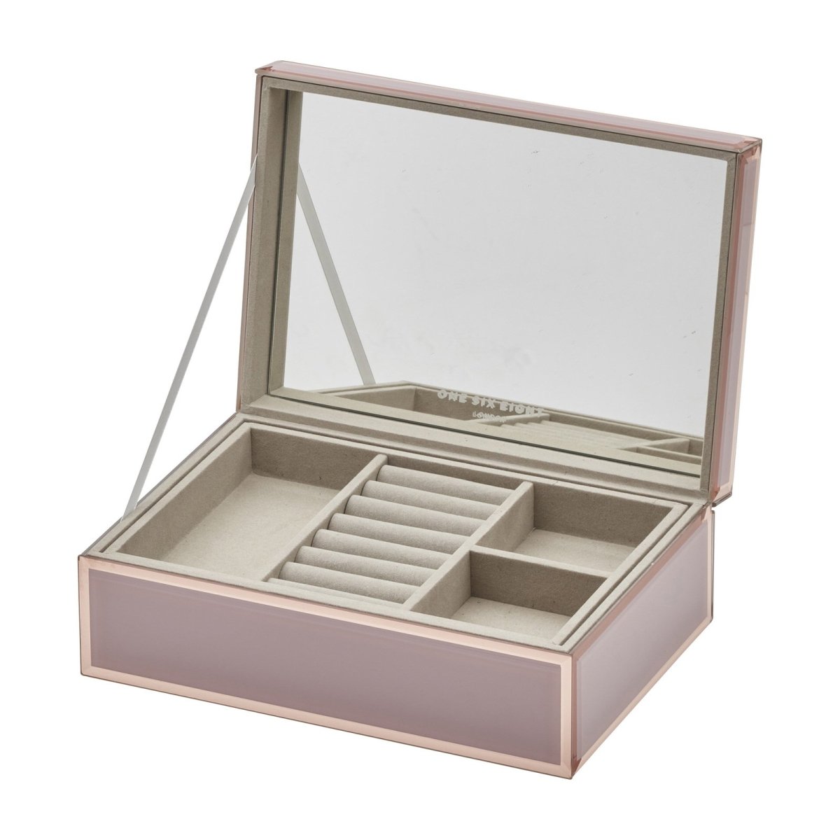 One Six Eight London Sara Jewellery Box Dusty Rose Large | Minimax
