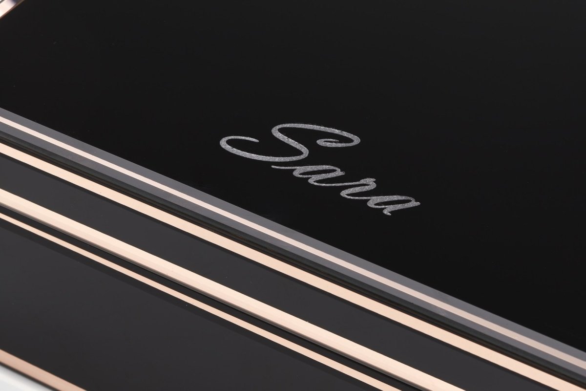 One Six Eight London Sara Jewellery Box Black Small | Minimax