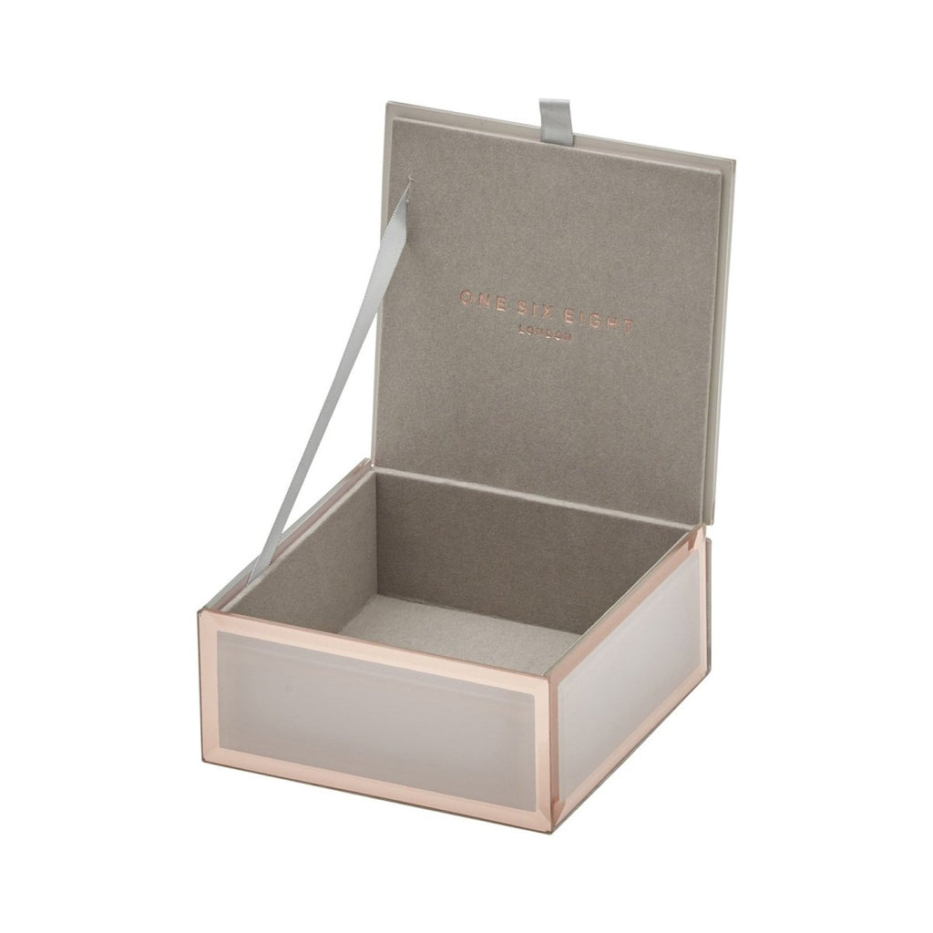 One Six Eight London Sara Jewellery Box Blush Small | Minimax