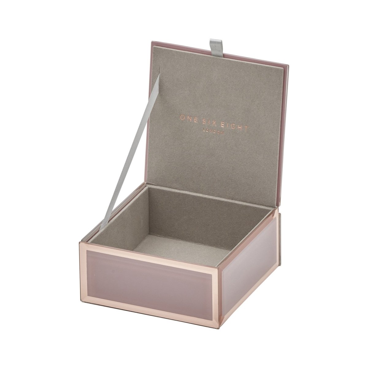 One Six Eight London Sara Jewellery Box Dusty Rose Small | Minimax