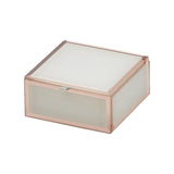 One Six Eight London Sara Jewellery Box White & Rose Gold Small | Minimax