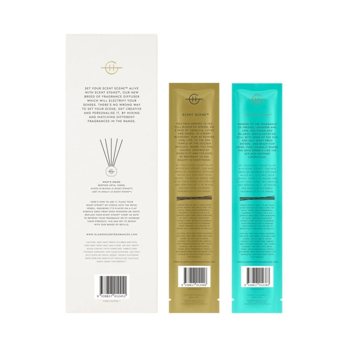 Glasshouse Fragrances Amalfi Coast & Kyoto In Bloom Scent Scene Duo