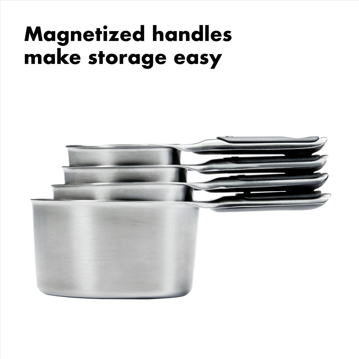 Set of 4 Stainless Steel Measuring Cups - Minimax