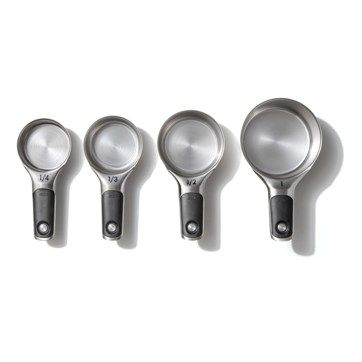 Set of 4 Stainless Steel Measuring Cups - Minimax
