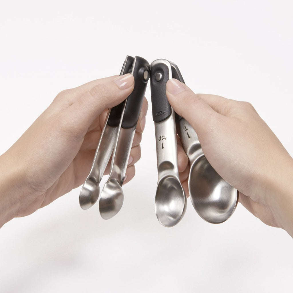 Set of 4 Stainless Steel Measuring Spoons - Minimax