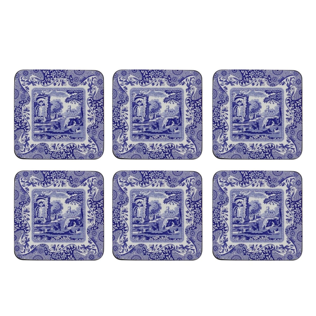 Pimpernel Blue Italian Coasters Set of 6 | Minimax