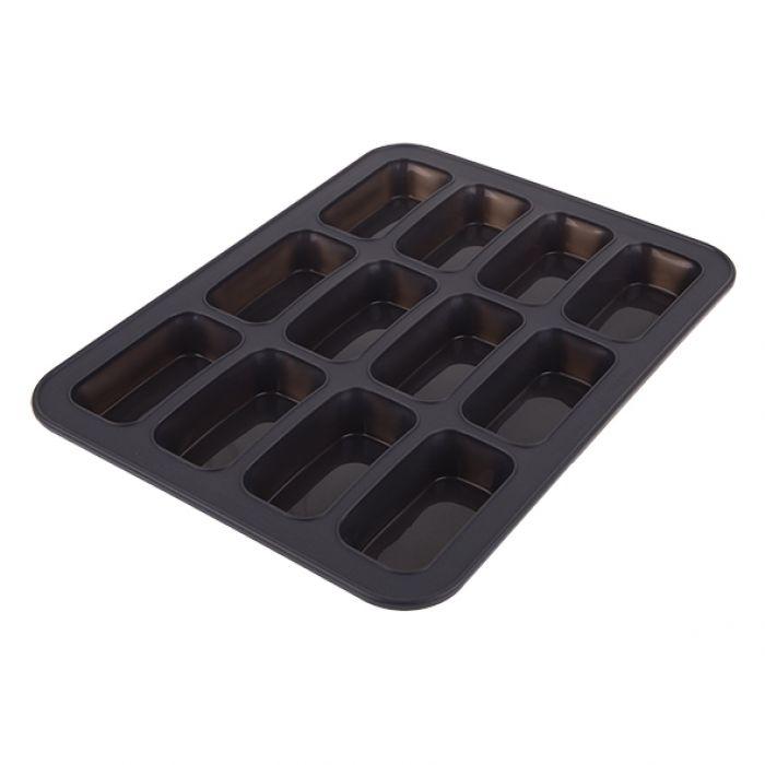 Silicone 12 Cup Charcoal Mini Loaf Pan - Minimax