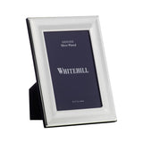 Whitehill Plate Frame Plain Velvet Back Silver 10cm x 15cm