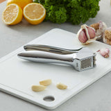 Slice & Crush 2 In 1 Garlic Press (19 x 7cm) Silver - Minimax