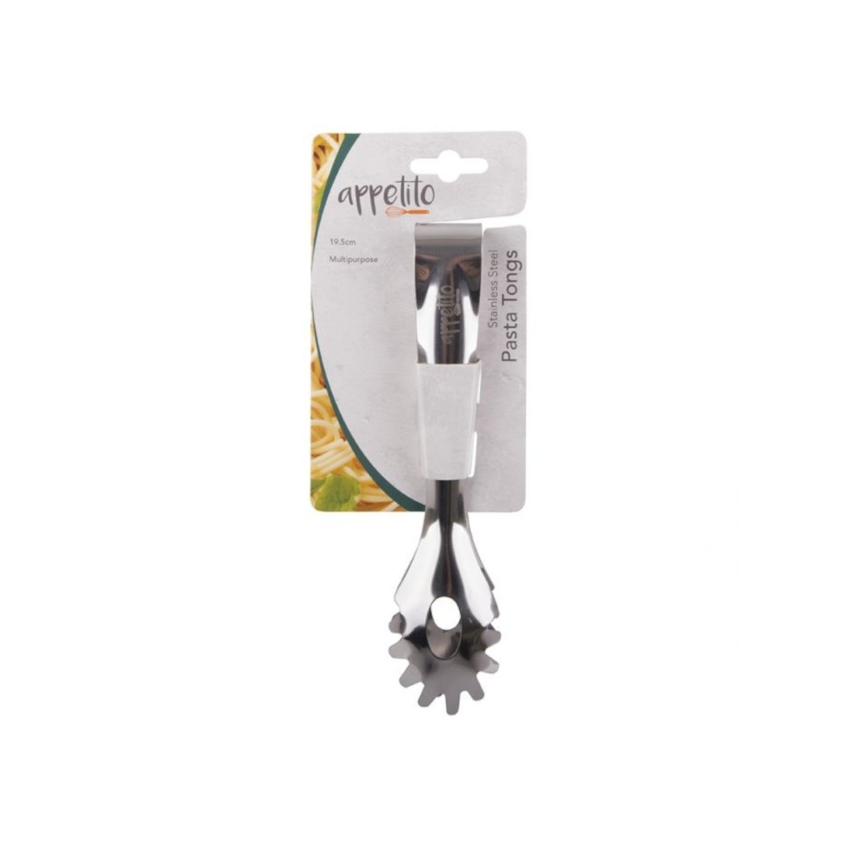 Stainless Steel Pasta Tongs 19.5cm - Minimax