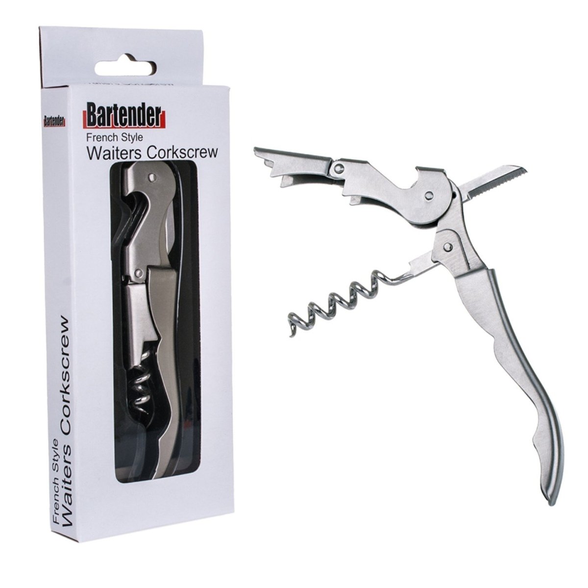 Stainless Steel Waiters Corkscrew - Minimax