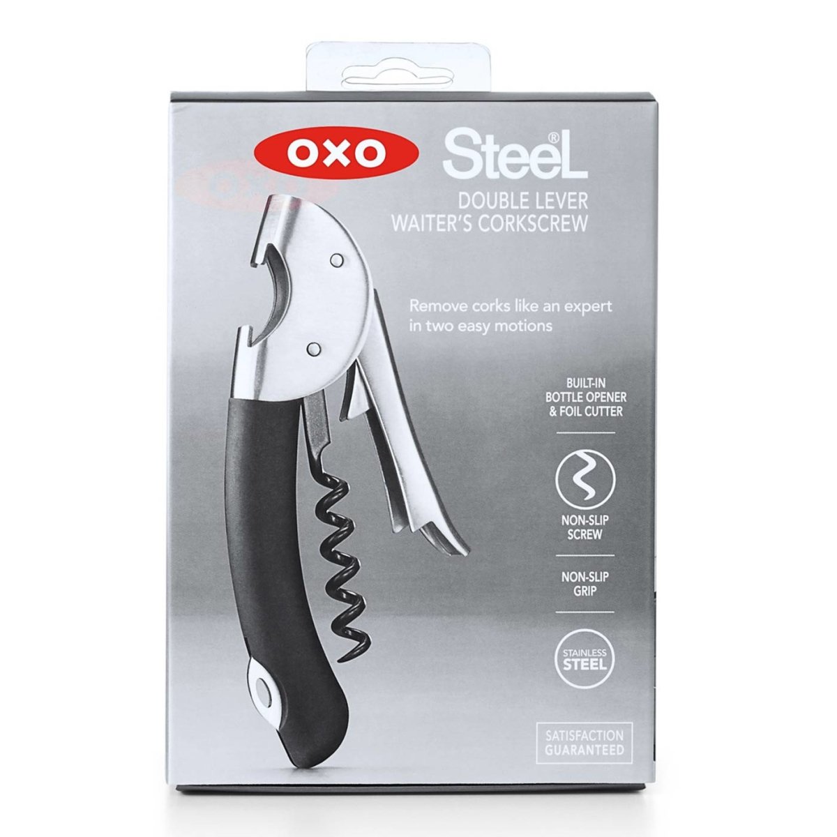SteeL Double Lever Waiter's Corkscrew - Minimax