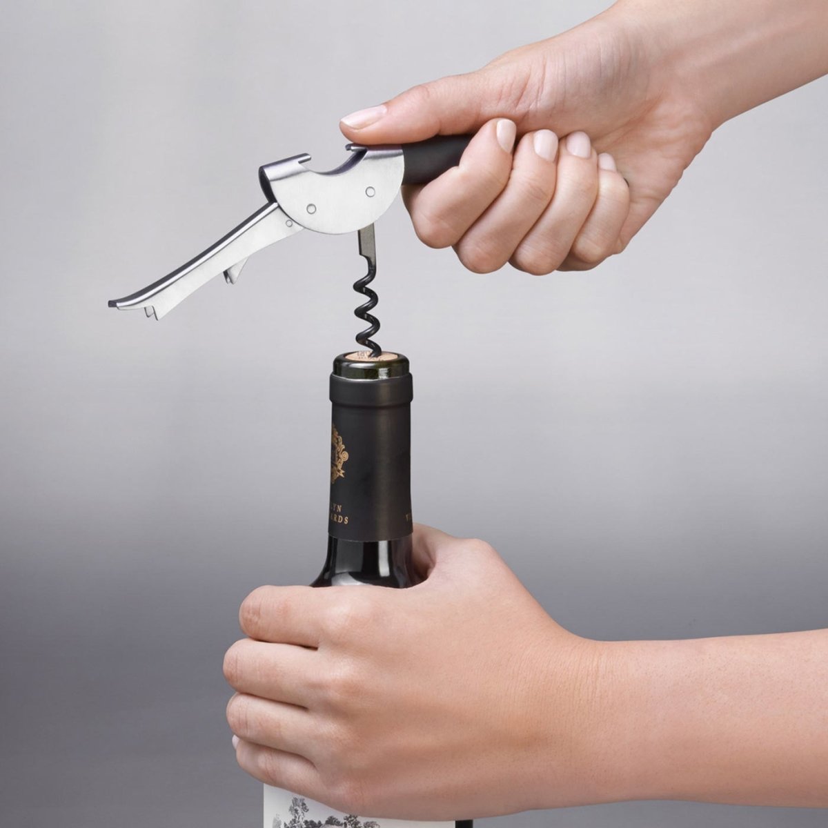 SteeL Double Lever Waiter's Corkscrew - Minimax