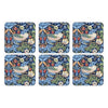 Pimpernel Strawberry Thief Coasters Blue Set of 6 | Minimax