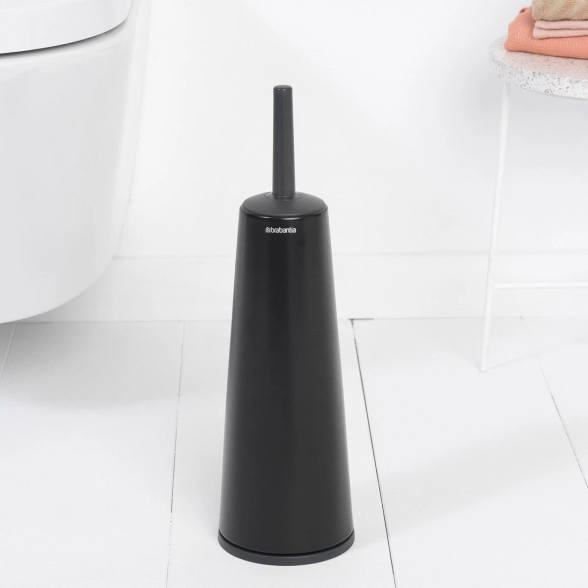 Toilet Brush and Holder Matt Black - Minimax