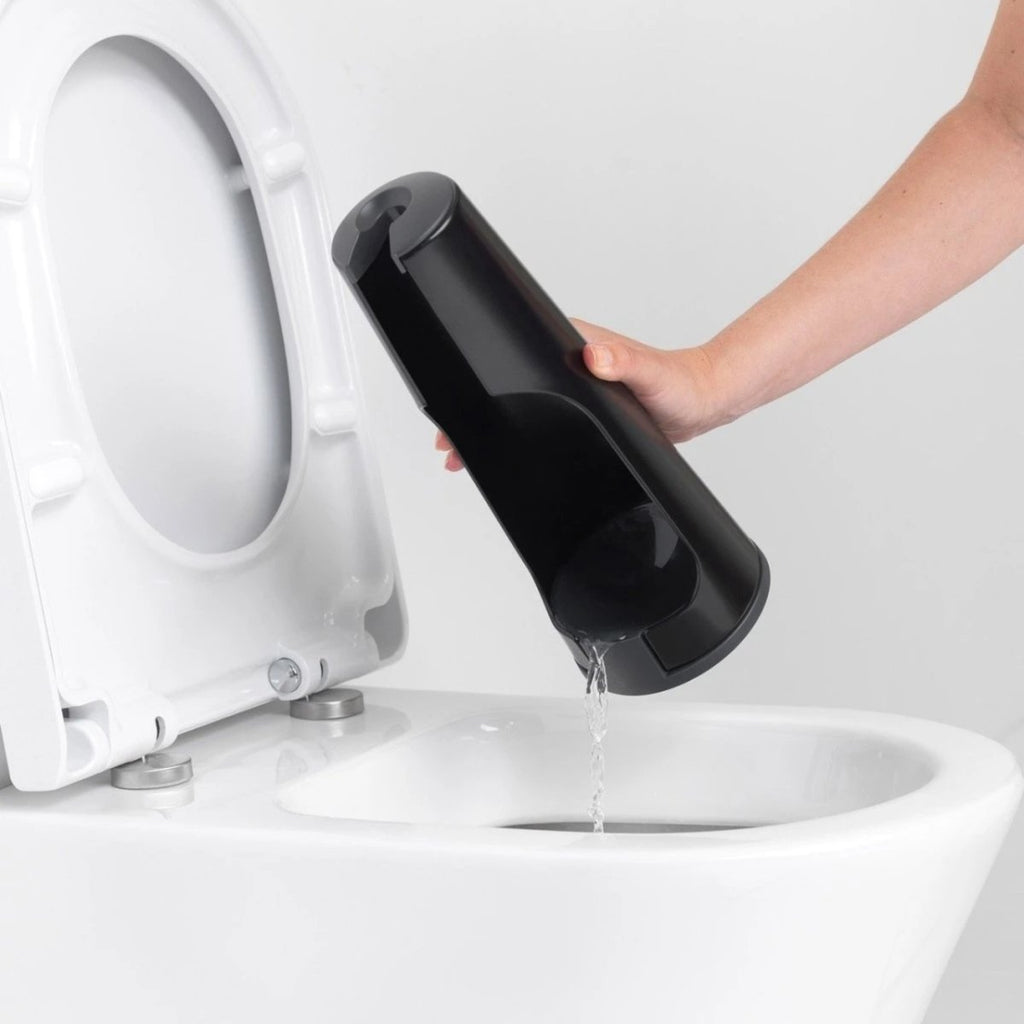 Toilet Brush and Holder Matt Black - Minimax