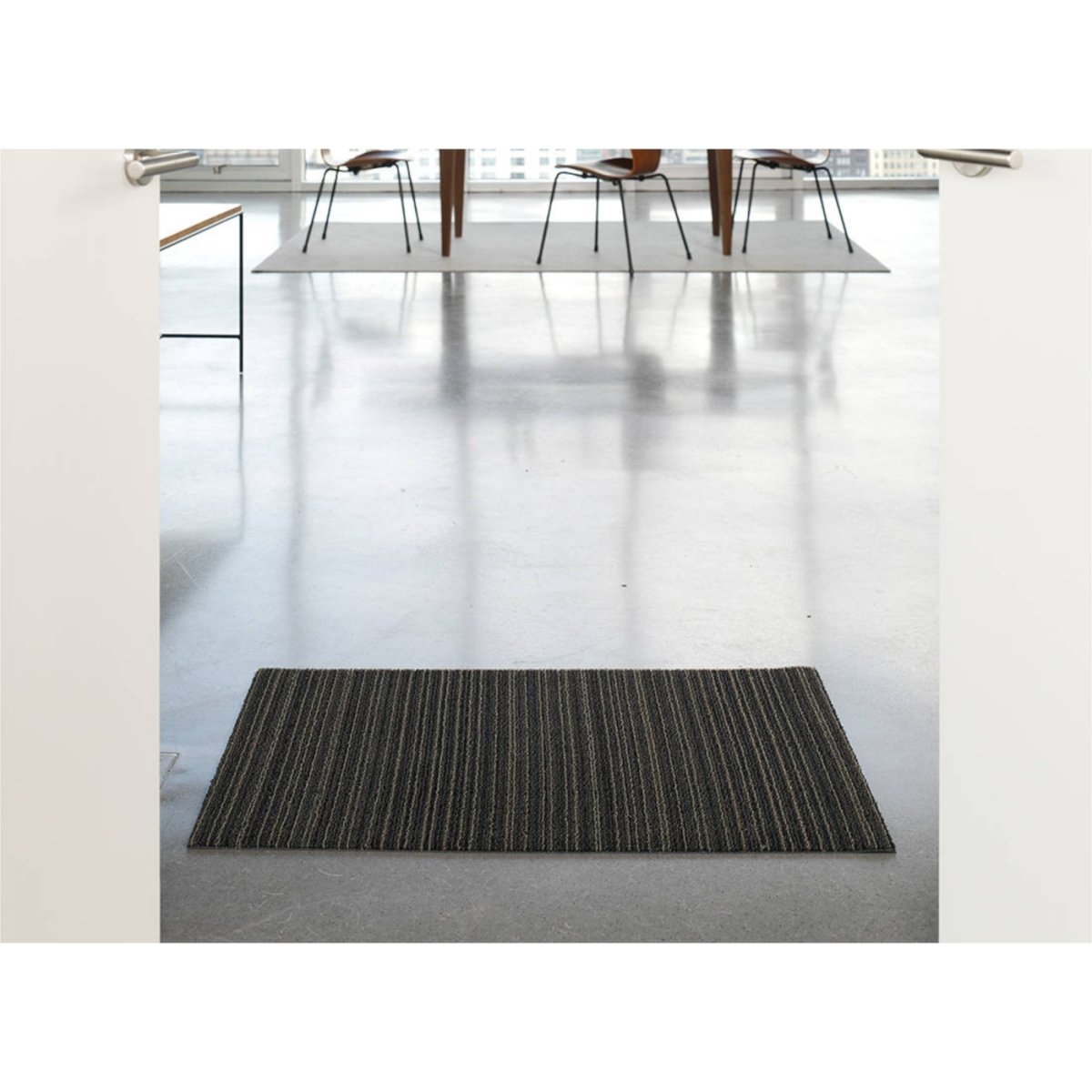 Utility Mat Skinny Stripe Steel 61x91cm - Minimax