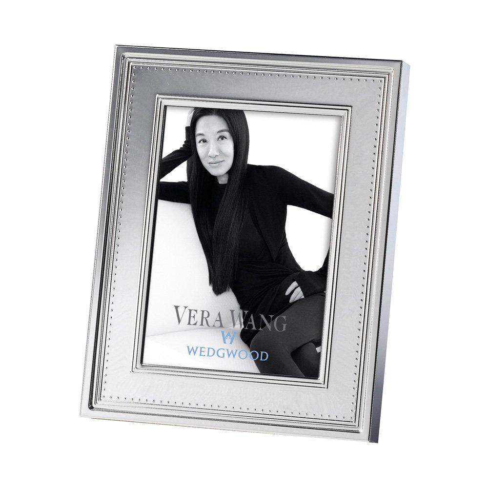 Wedgwood Vera Wang Grosgrain Photo Frame Silver 12.5cm x 17.5cm | Minimax