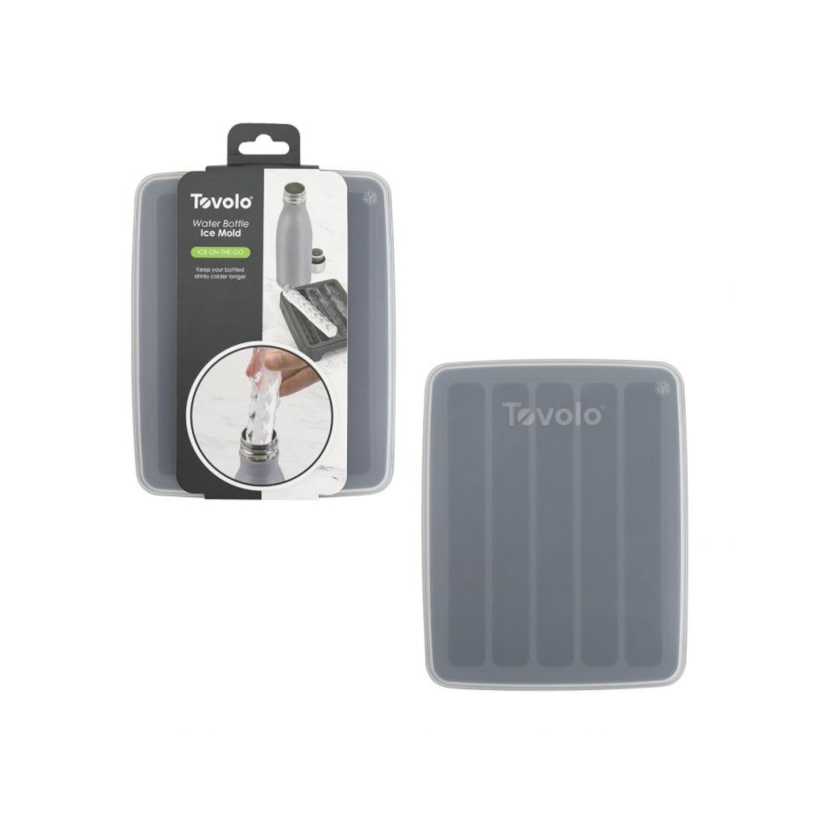 Water Bottle Ice Tray Charcoal - Minimax