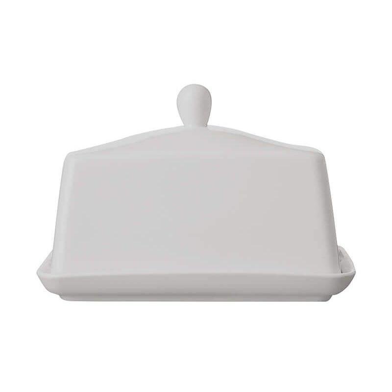 White Basics Butter Dish New - Minimax