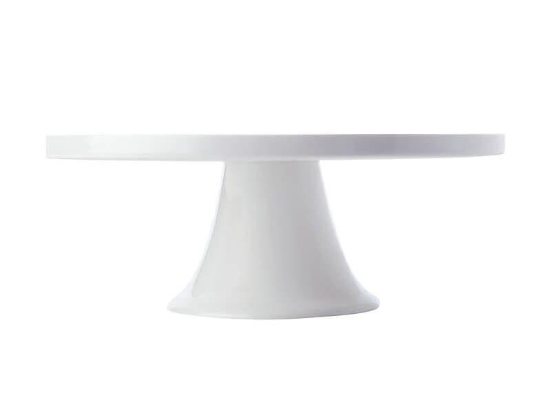 White Basics Footed 30cm Cake Stand - Minimax