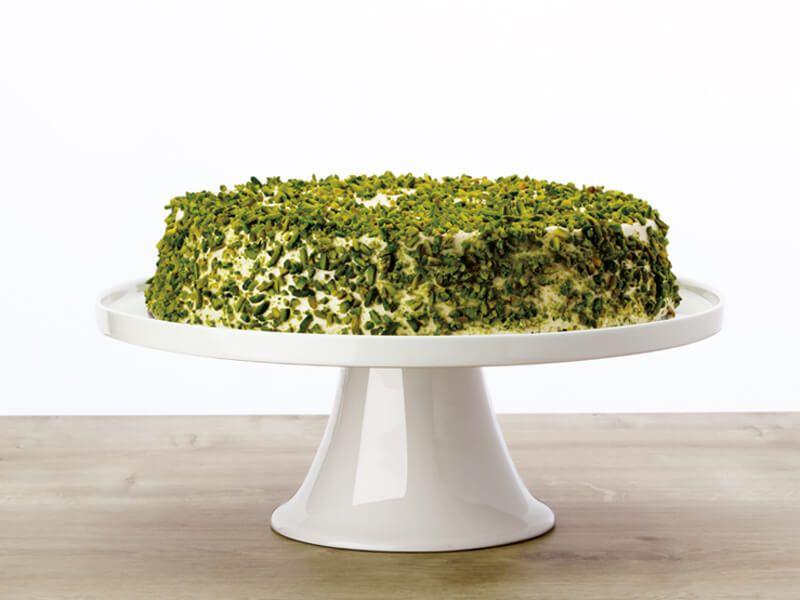 White Basics Footed 30cm Cake Stand - Minimax