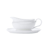 White Basics Gravy Boat & Saucer - Minimax
