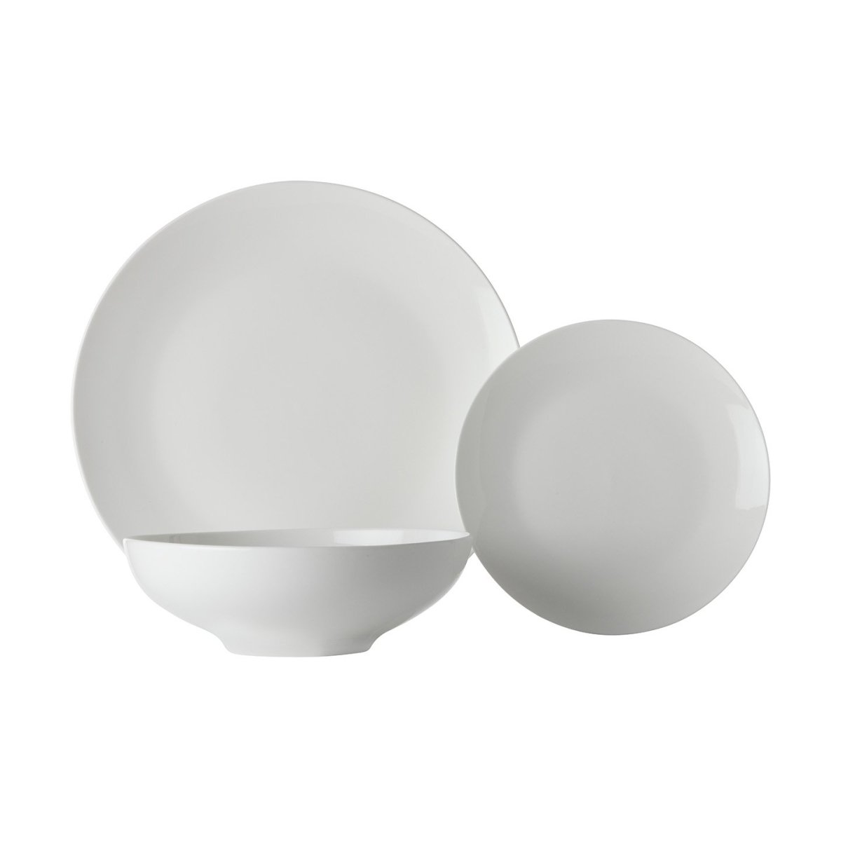 Maxwell & Williams White Basics Tribeca Coupe Dinner Set 18 Piece | Minimax