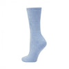 Womens Feathered Bamboo Blue Bed Socks - Minimax