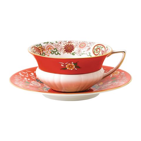 Wonderlust Crimson Orient Cup & Saucer - Minimax
