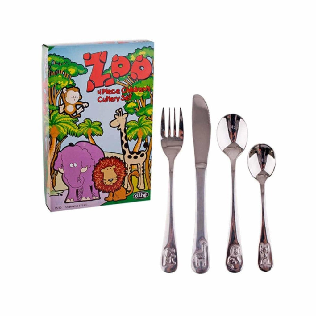 Zoo Kids Cutlery Set of 4 - Minimax